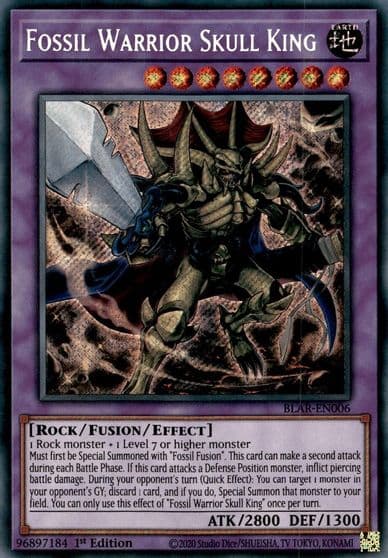 Fossil Warrior Skull King Battles of Legend: Armageddon Yu-Gi-Oh! card