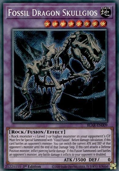 Fossil Dragon Skullgios Battles of Legend: Armageddon Yu-Gi-Oh! card
