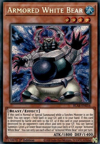 Armored White Bear Battles of Legend: Armageddon Yu-Gi-Oh! card