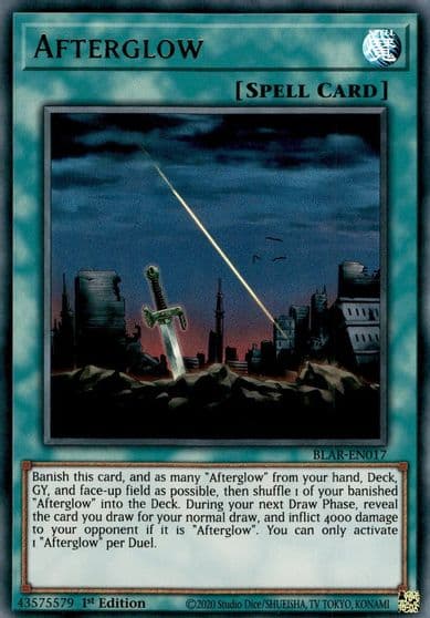Afterglow Battles of Legend: Armageddon Yu-Gi-Oh! card