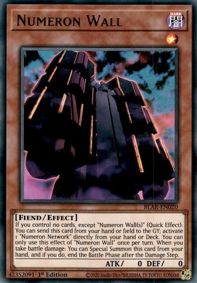 Numeron Wall Battles of Legend: Armageddon Yu-Gi-Oh! card