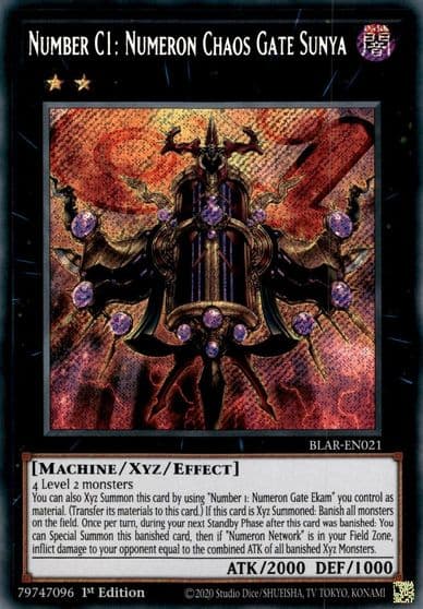 Number C1 Numeron Chaos Gate Sunya Battles of Legend: Armageddon Yu-Gi-Oh! card