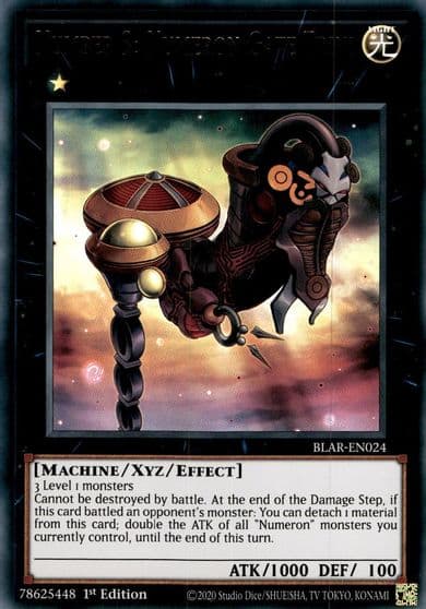 Number 3 Numeron Gate Trini Battles of Legend: Armageddon Yu-Gi-Oh! card