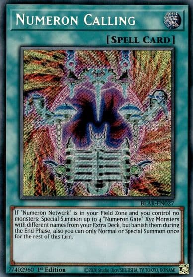 Numeron Calling Battles of Legend: Armageddon Yu-Gi-Oh! card