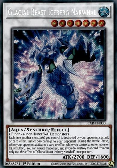 Glacial Beast Iceberg Narwhal Battles of Legend: Armageddon Yu-Gi-Oh! card