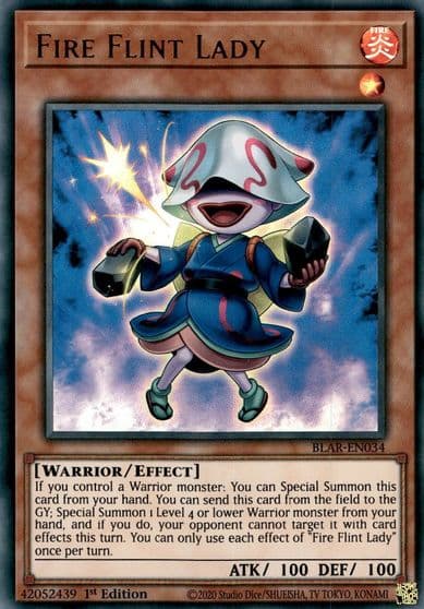 Fire Flint Lady Battles of Legend: Armageddon Yu-Gi-Oh! card