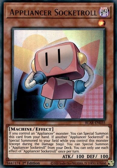 Appliancer Socketroll Battles of Legend: Armageddon Yu-Gi-Oh! card
