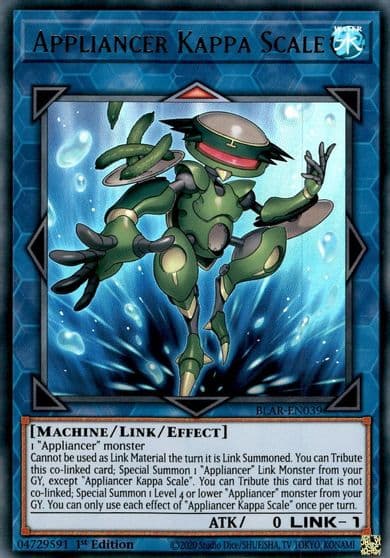 Appliancer Kappa Scale Battles of Legend: Armageddon Yu-Gi-Oh! card