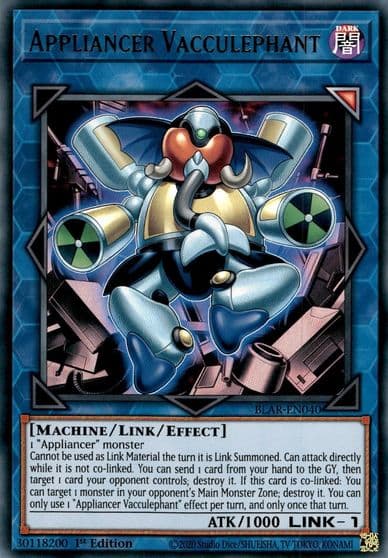 Appliancer Vacculephant Battles of Legend: Armageddon Yu-Gi-Oh! card