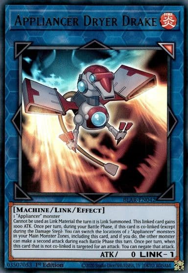 Appliancer Dryer Drake Battles of Legend: Armageddon Yu-Gi-Oh! card