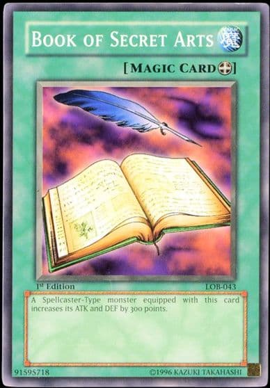 Book of Secret Arts The Legend of Blue Eyes White Dragon Yu-Gi-Oh! card