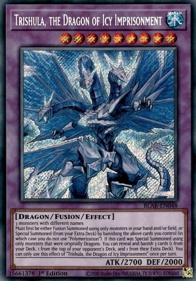 Trishula the Dragon of Icy Imprisonment Battles of Legend: Armageddon Yu-Gi-Oh! card
