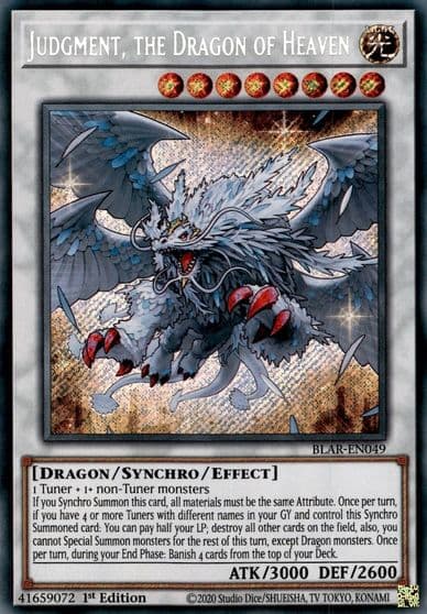 Judgment the Dragon of Heaven Battles of Legend: Armageddon Yu-Gi-Oh! card