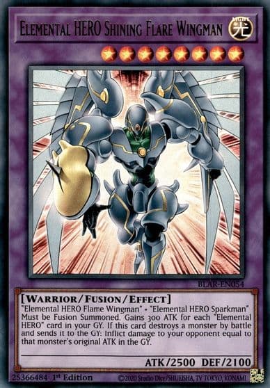 Elemental HERO Shining Flare Wingman Battles of Legend: Armageddon Yu-Gi-Oh! card