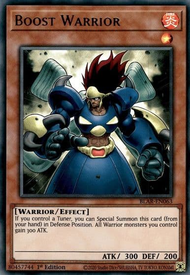 Boost Warrior Battles of Legend: Armageddon Yu-Gi-Oh! card