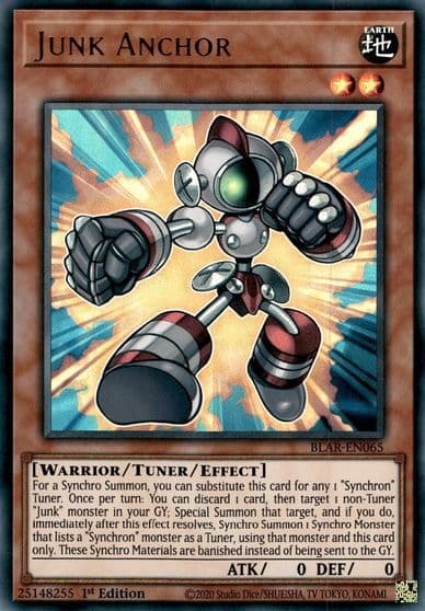 Junk Anchor Battles of Legend: Armageddon Yu-Gi-Oh! card