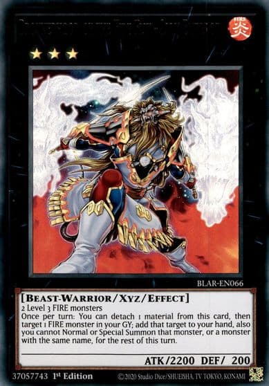 Brotherhood of the Fire Fist Lion Emperor Battles of Legend: Armageddon Yu-Gi-Oh! card