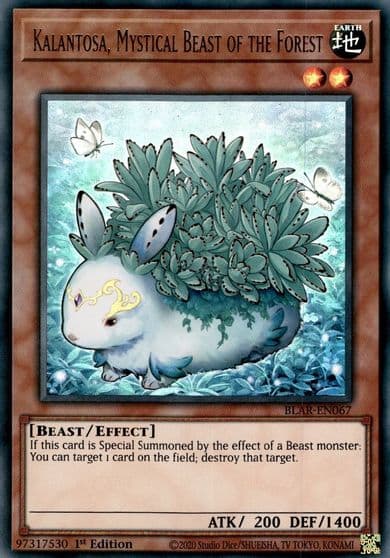 Kalantosa Mystical Beast of the Forest Battles of Legend: Armageddon Yu-Gi-Oh! card