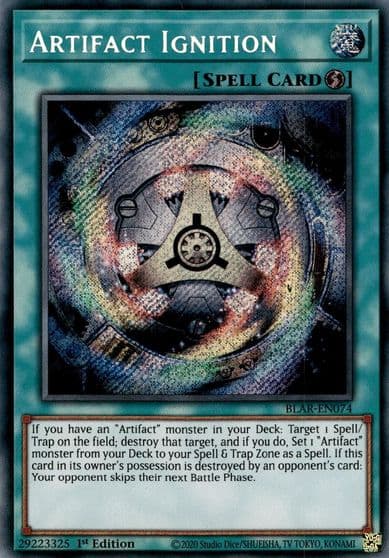 Artifact Ignition Battles of Legend: Armageddon Yu-Gi-Oh! card