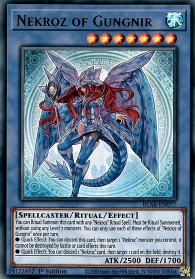 Nekroz of Gungnir Battles of Legend: Armageddon Yu-Gi-Oh! card