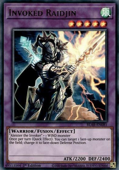 Invoked Raidjin Battles of Legend: Armageddon Yu-Gi-Oh! card