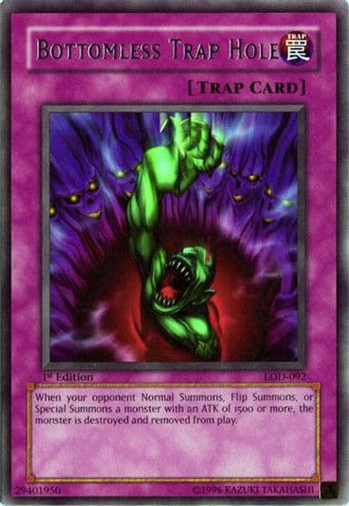 Bottomless Trap Hole Legacy of Darkness Yu-Gi-Oh! card