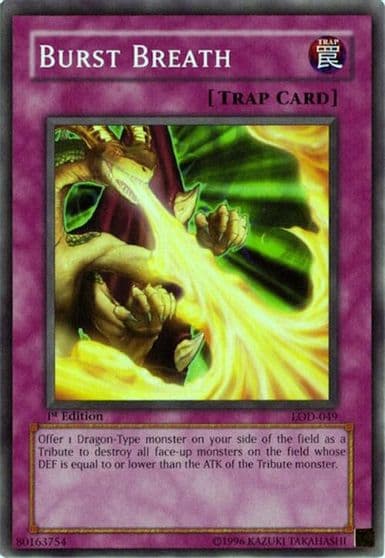 Burst Breath Legacy of Darkness Yu-Gi-Oh! card
