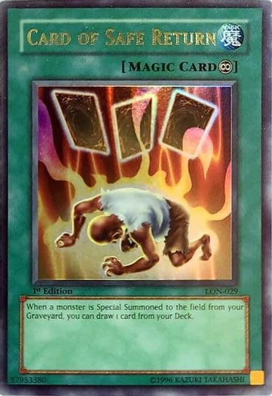 Card of Safe Return Labyrinth of Nightmare Yu-Gi-Oh! card