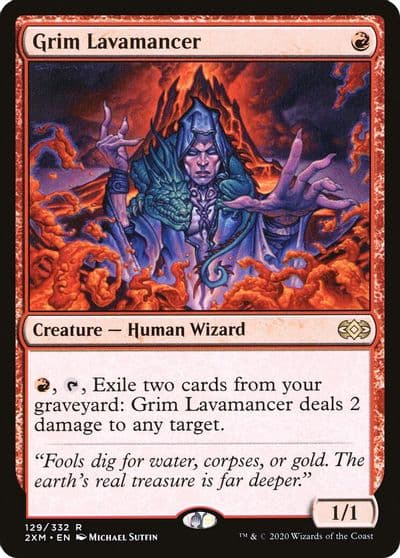 Grim Lavamancer Double Masters Magic card
