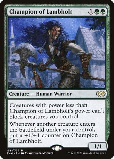 Champion of Lambholt Double Masters Magic card