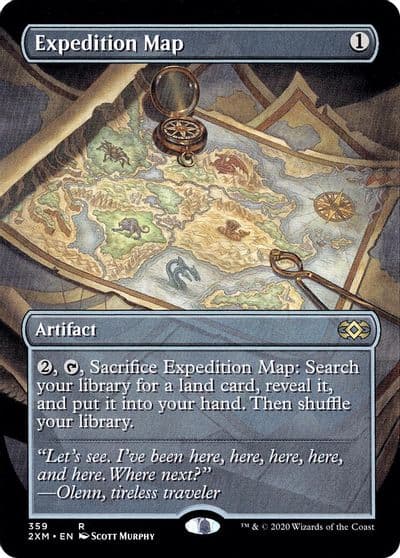 Expedition Map Borderless Double Masters Magic card