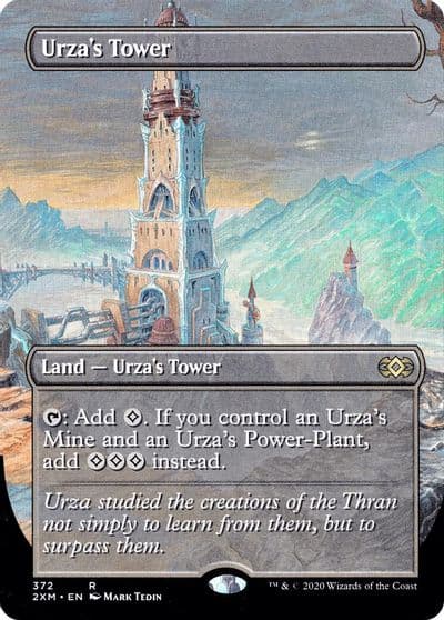 Urzas Tower Borderless Double Masters Magic card