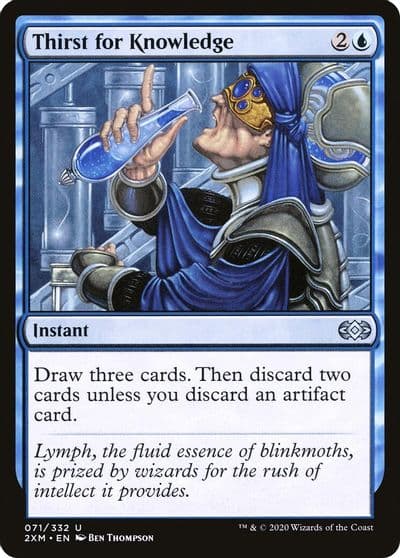 Thirst for Knowledge Double Masters Magic card