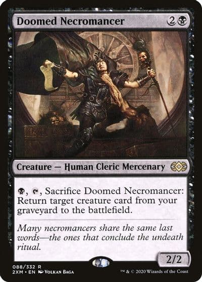 Doomed Necromancer Double Masters Magic card