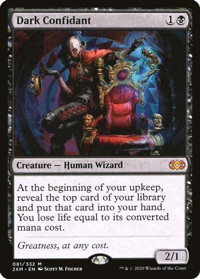 Dark Confidant Double Masters Magic card