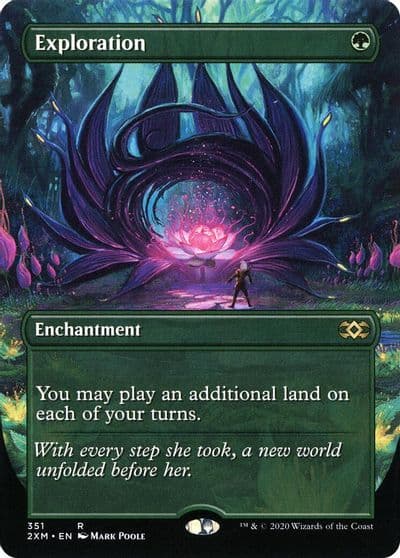 Exploration Borderless Double Masters Magic card