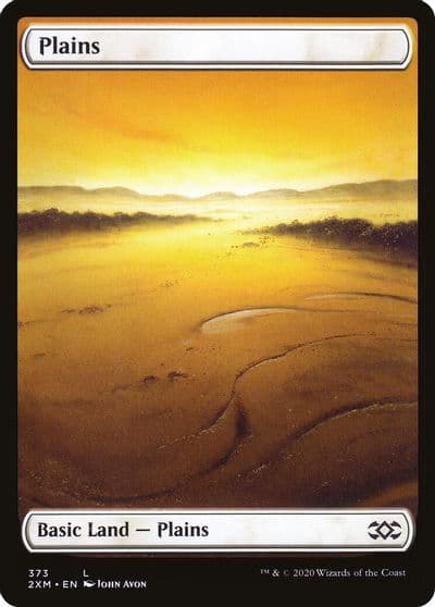 Plains 373 Double Masters Magic card