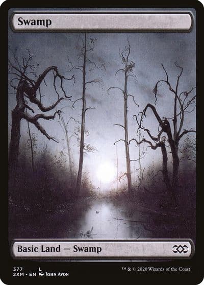 Swamp 377 Double Masters Magic card