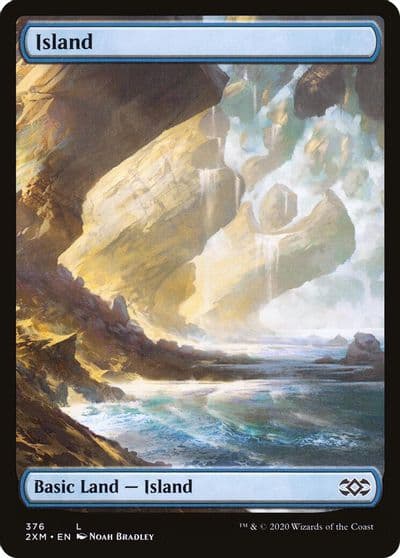 Island 376 Double Masters Magic card