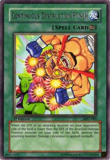 Continuous Destruction Punch Magician's Force Yu-Gi-Oh! card