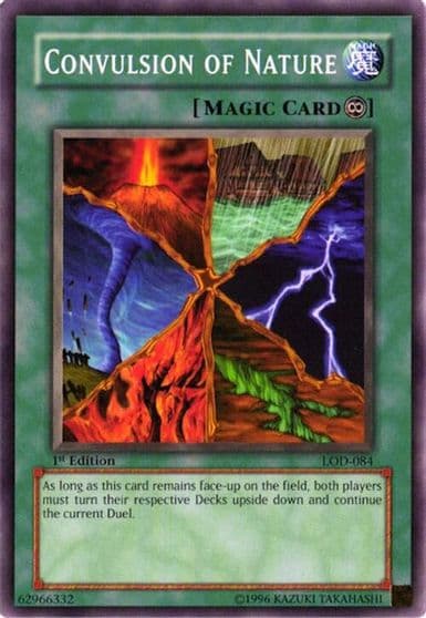 Convulsion of Nature Legacy of Darkness Yu-Gi-Oh! card