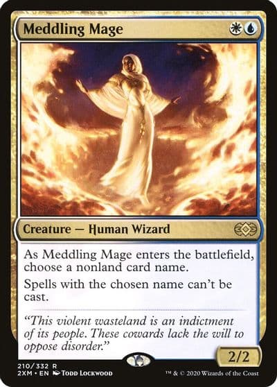 Meddling Mage Double Masters Magic card
