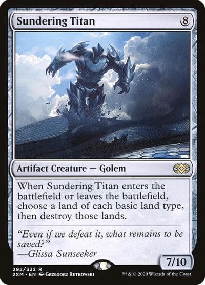 Sundering Titan Double Masters Magic card