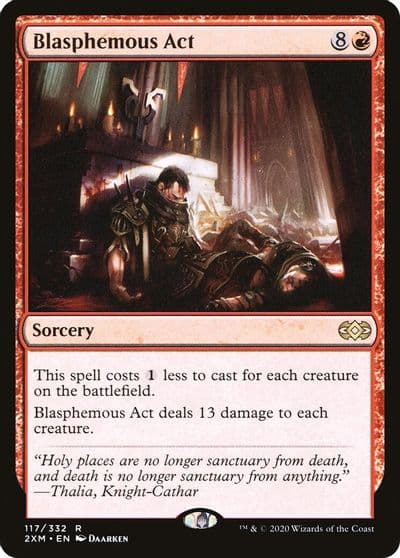 Blasphemous Act Double Masters Magic card