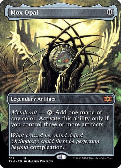 Mox Opal Borderless Double Masters Magic card