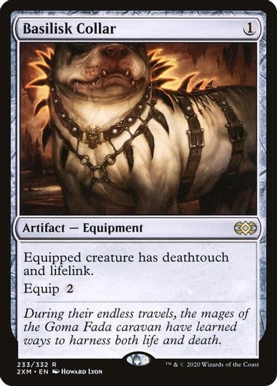 Basilisk Collar Double Masters Magic card