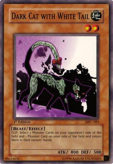 Dark Cat with White Tail Magician's Force Yu-Gi-Oh! card