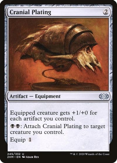 Cranial Plating Double Masters Magic card