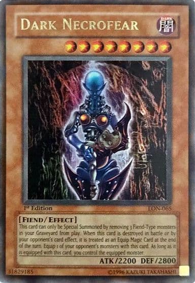 Dark Necrofear Labyrinth of Nightmare Yu-Gi-Oh! card