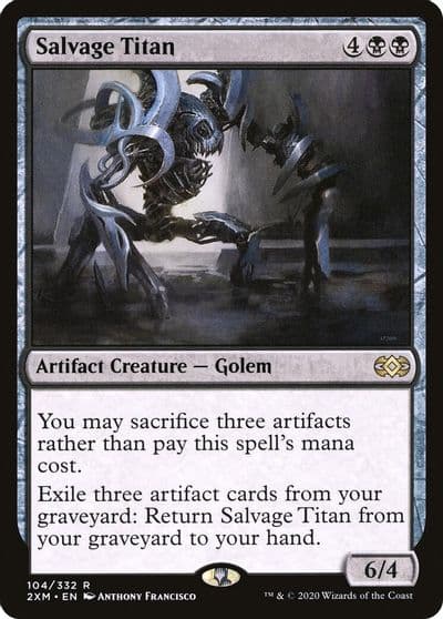 Salvage Titan Double Masters Magic card